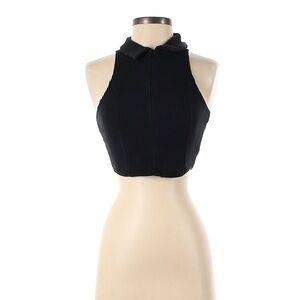 Urban Outfitters Black Ribbed Crop Top